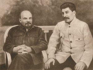 Lenin a Stalin v Gorkách u Moskvy, 1922, 1939. od Unbekannt
