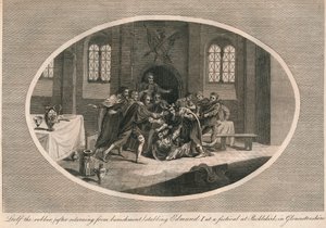Lupič Leofa ubodal Edmunda I na festivalu v Pucklekirku, Gloucestershire 946 1793 od Unbekannt