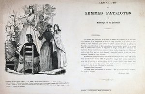 Kluby vlasteneckých žen, Pařížská komuna, 1871. od Unbekannt