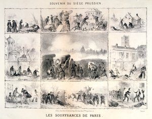 Utrpení Paříže, 1870-1871 od Unbekannt