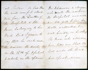 Dopis od Florence Nightingalové, květen 1856 od Unbekannt