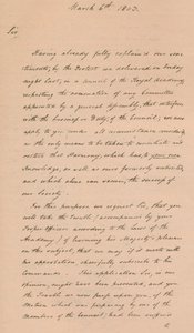 Dopis Benjaminu Westovi, prezidentovi Královské akademie, 1803 1904 od Unbekannt