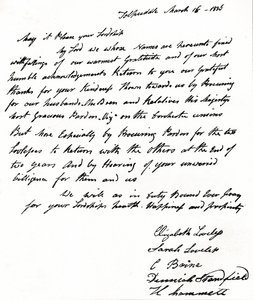 Dopis, který manželky Tolpuddlových mučedníků napsaly v letech 1792-1878 ministru vnitra Johnu Russellovi, od Unbekannt