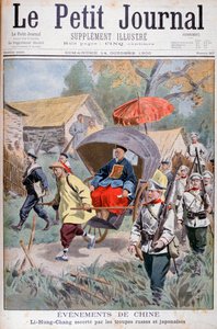 Li Hung-chang v doprovodu ruských a japonských jednotek, Čína, 1900 od Unbekannt