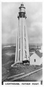 Maják, Father Point, Quebec, Kanada, c1920 od Unbekannt