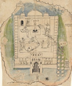 Linga Temple Compound, konec 19. století. od Unbekannt