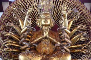 Linh Ung buddhistická pagoda. Tisíce ozbrojený Avalókitéšvara, bódhisattva soucitu. Socha. Danang. Vietnam od Unbekannt