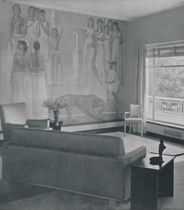 Obývací pokoj v rezidenci Cafritz v Georgetownu, Nr. Washington D.C., 1942 od Unbekannt
