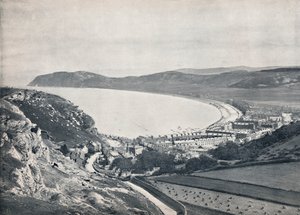 Llandudno - Pohled dolů z hory, 1895 od Unbekannt