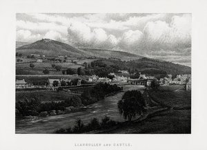 Llangollen a hrad, Denbighshire, severní Wales, 1896 od Unbekannt