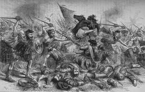Lochiels Charge v Killycrankie, 27. července 1689, c1880 od Unbekannt