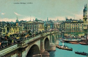 London Bridge, Londýn, c1910, c1900-1930 od Unbekannt