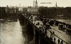 London Bridge, konec 19. a začátek 20. století. od Unbekannt