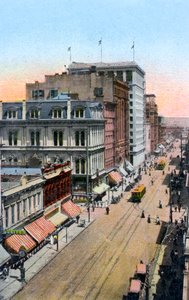 Při pohledu na sever podél Third Street, Portland, Oregon, USA, c1900 od Unbekannt