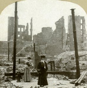 Při pohledu na severovýchod od rohu Ellis a Powell Sts, 1906. od Unbekannt