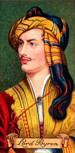Lord Byron, převzato ze série cigaretových karet, 1935 od Unbekannt