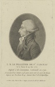 Louis-Michel Le Peletier, markýz ze Saint-Fargeau 1760-1793, 90. léta 18. století. od Unbekannt