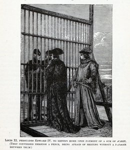 Ludvík XI. přesvědčuje Edwarda IV., aby se vrátil domů o částku peněz, 1882 od Unbekannt