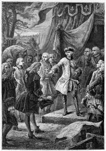 Louis XV, král Francie a velvyslanec Nizozemska, 19. století od Unbekannt