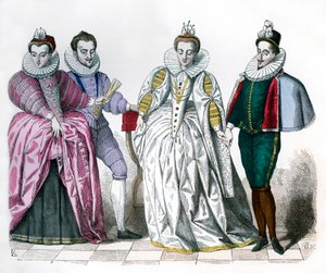 Louise Lotrinská, vévoda z Guise, Marguerite de Vaudemont a Anne de Joyeuse, 1581 1882-1884 od Unbekannt