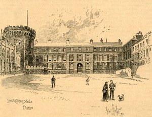 Lower Castle Yard, Dublin, Irsko, c1890. od Unbekannt