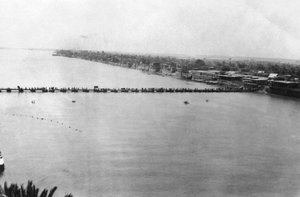 Dolní pontonový most, Bagdád, Mezopotámie, WWI, 1918 od Unbekannt