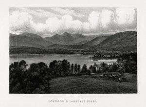 Lowwood a Langdale Pikes, Lake District, Cumbria, 1896 od Unbekannt
