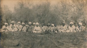 Poručík Smith & Beaters – Budhapur Tigerhunt, 1922 od Unbekannt