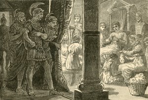 Lucretia Among Her Maidens, 1890. od Unbekannt