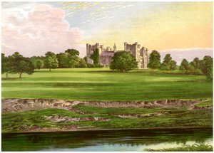 Hrad Lumley, hrabství Durham, domov hraběte ze Scarbrough, c1880 od Unbekannt