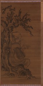 Luohan sedící pod stromem, dynastie Ming, 1368-1644. od Unbekannt