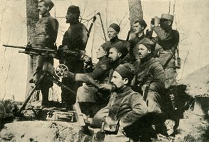 Kulometná sekce Zouaves, první světová válka, 1915, c1920. od Unbekannt
