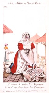 Prodavač makrel, 1826 od Unbekannt