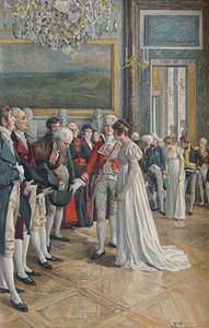 Madame Bonaparte přijímá velvyslance v Tuileries, 1896 od Unbekannt