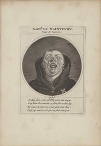 Madame de Maintenon převlečená za mnicha, cca 1690. od Unbekannt
