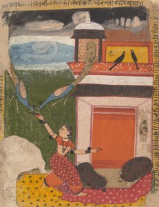 Madhumadhavai Ragini...ze série Dispersed Ragamala Girland of Musical Modes, c1640-50. od Unbekannt