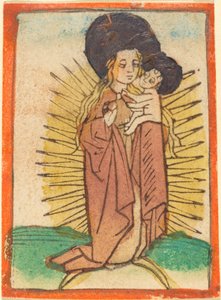 Madonna a dítě v slávě stojící na půlměsíci, c. 1470. od Unbekannt