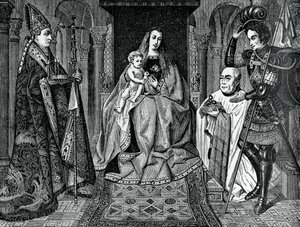 Madonna a dítě s kanovníkem Jorisem van der Paele, 1436, 1870 od Unbekannt