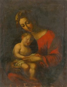 Madona se spícím Ježíšem od Unbekannt
