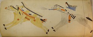 Maffet Ledger: Dva jízdní indiáni, ca. 1874-81. od Unbekannt
