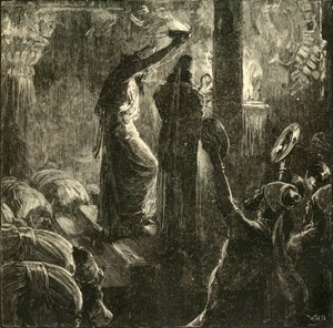 Magi Round the Sacred Fire, 1890. od Unbekannt