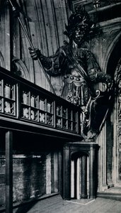 Magog Corineus, jeden ze dvou městských obrů spálených při požáru londýnské Guildhall, 1940 od Unbekannt