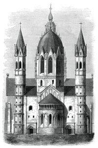 Mainzská katedrála, Rýn, Německo, 12. a 13. století, 1870 od Unbekannt