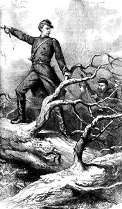 Major Theodore Winthrop v Big Bethel, Virginia, 1861 c1880 od Unbekannt