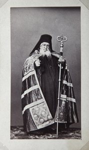 Makarios, arcibiskup kláštera St Panteleimon na hoře Athos, Řecko, 70. léta 19. století od Unbekannt