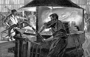 Výroba řídítek jízdních kol, Francie, 1896 od Unbekannt