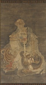 Manjushri sedící na lvu, 1368-1644. od Unbekannt