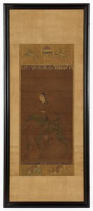 Manjushri jedoucí na lvu, období Muromachi, 1392-1568. od Unbekannt