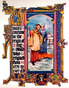 Pánský kostým za vlády krále Edwarda I., 1909 od Unbekannt
