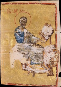 Iluminace rukopisu s evangelistou Lukášem, byzantský, konec 13.-začátek 14. století. od Unbekannt